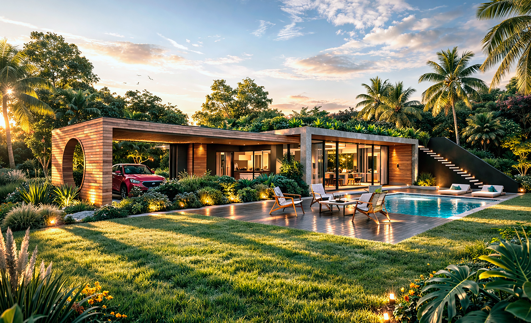 Diseño Arquitectónico de Casas de Lujo en Miami - Arquitecto David Macias - Colombia
