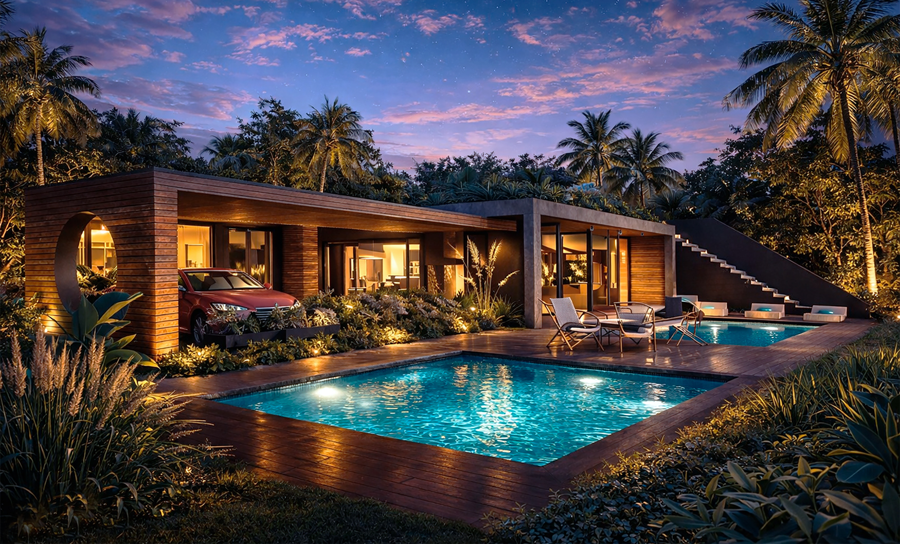 Diseño Arquitectónico de Casas de Lujo en Miami - Arquitecto David Macias - Colombia